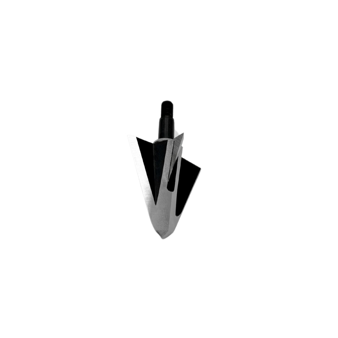Vantage Point Archery VPA Omega Broadhead, 100 grain, left bevel, no bleeders, designed for hunting and target archery.
