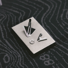 Vantage Point Archery VPA Omega Broadhead, 100 grain, left bevel, no bleeders, sharp hunting arrowhead for bow hunting.