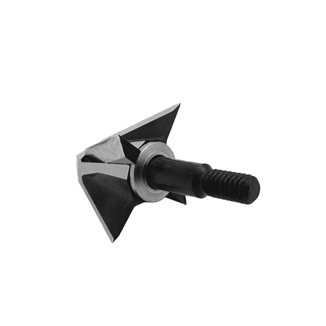 Vantage Point Archery VPA Omega Broadhead, 100 grain, all-purpose arrowhead with left bevel, no bleeders for precise hunting or archery.