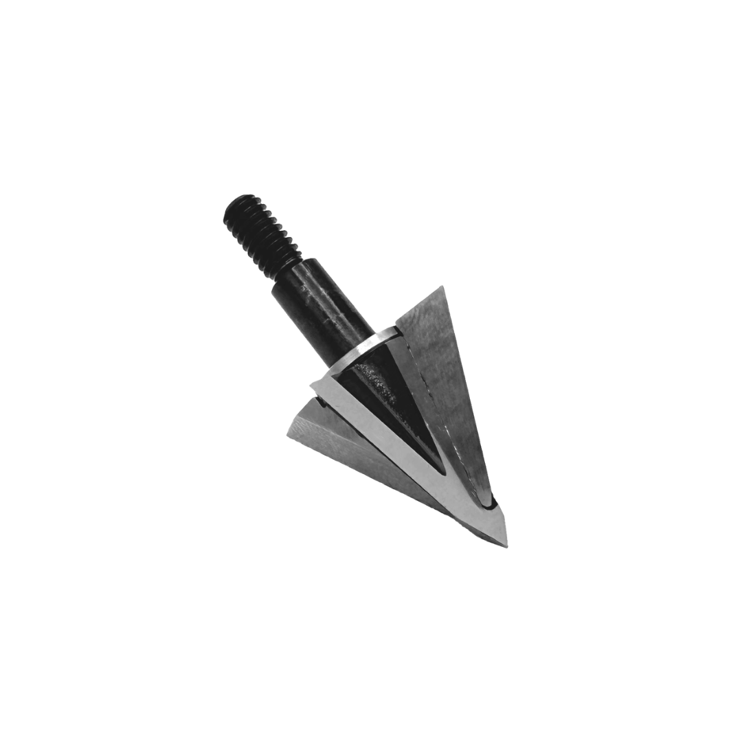 Vantage Point Archery VPA Omega Broadhead, 100 grain, all-purpose arrowhead with left bevel and no bleeders for hunting and target shooting