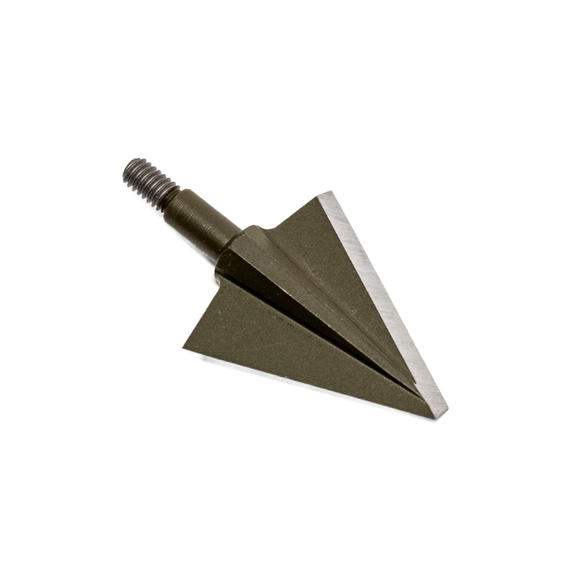 Vantage Point Archery 2-blade single bevel broadhead with premium steel, 125 grain, designed for archery hunting and target shooting.