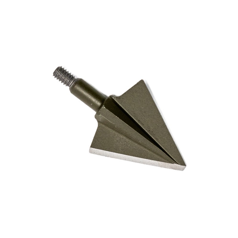 Vantage Point Archery 2-blade single bevel broadhead with premium steel, 125 grains, designed for accurate hunting and archery.
