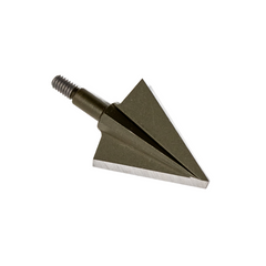Vantage Point Archery 2-blade single bevel broadhead with premium steel, designed for precision archery hunting.