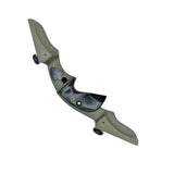 Left-handed Vantage Point Archery VPA Riser in OD Green, 13-inch all-purpose archery riser for bow customization.