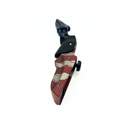 Vantage Point Archery VPA Riser in OD green, 13-inch, left-handed, designed for archery bows and accessories.