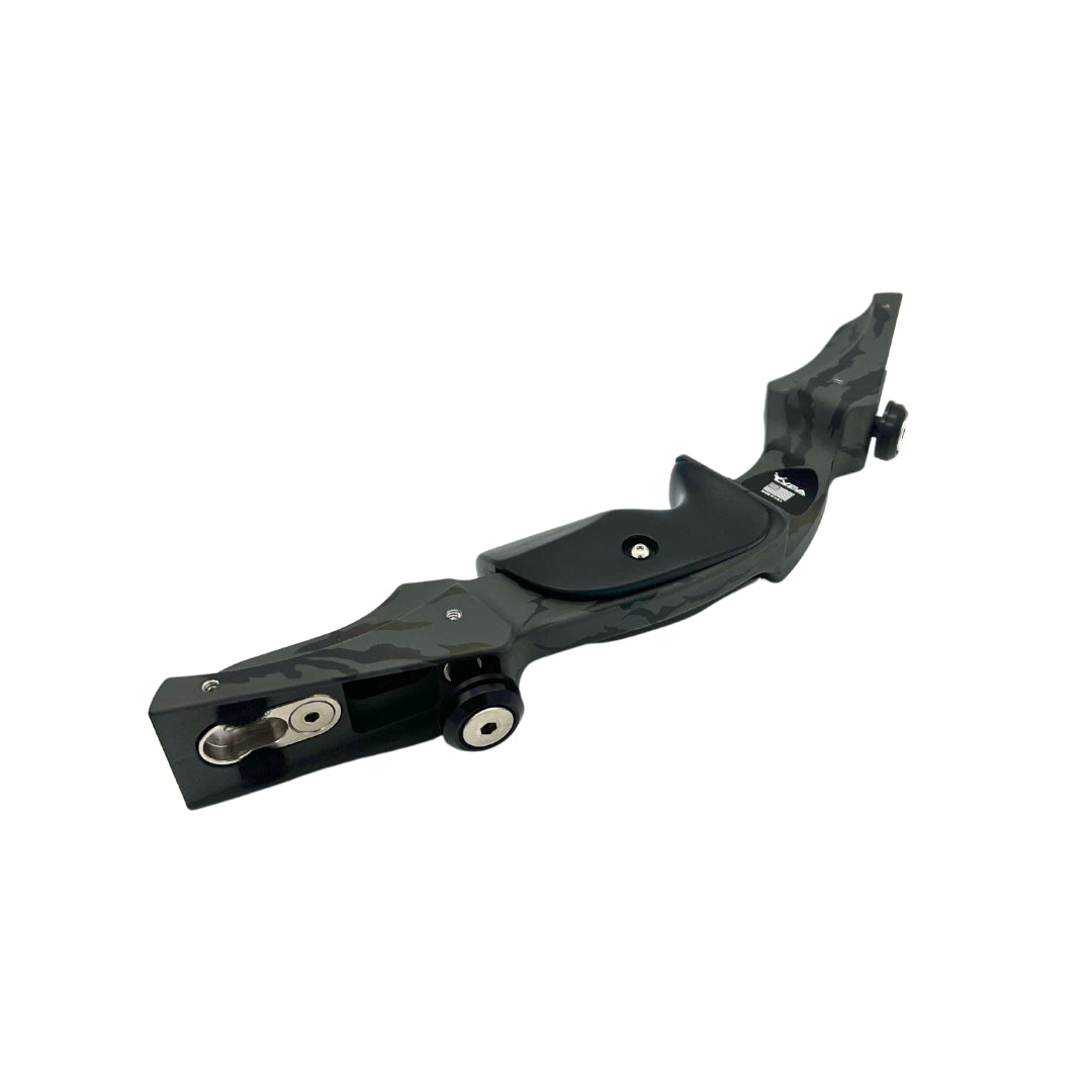 Left-handed Vantage Point Archery VPA Riser in OD green, 13-inch all-products archery equipment for precise bow setup