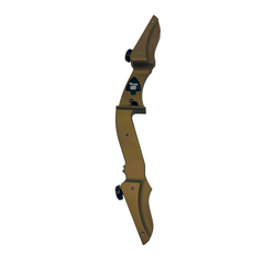 Vantage Point Archery VPA Riser in OD green, 13-inch, left-handed, designed for archery bows and accessories.