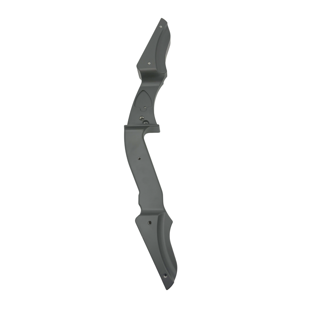 Left-handed Vantage Point Archery VPA Riser in OD Green, 13-inch all-purpose compound bow riser for archery.
