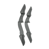 Left-handed Vantage Point Archery VPA Riser in OD green, 13-inch all-purpose bow riser for archery enthusiasts.