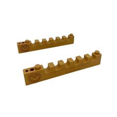 Vantage Point Archery Crest Rest in tan, designed to hold and stabilize arrows for precise shooting in archery.
